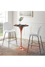 Modway Lippa 28" Square Bar Table