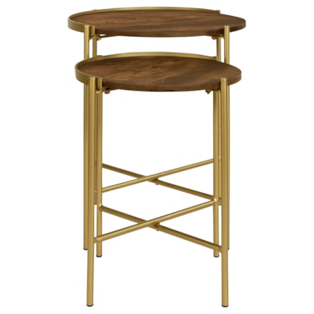 Malka 2-piece Wood Nesting Table