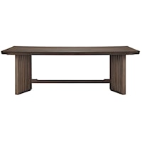 Transitional Trestle Dining Room Table