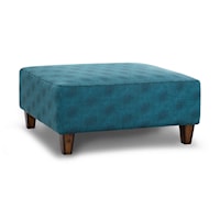 Transitional Square Accent Ottoman