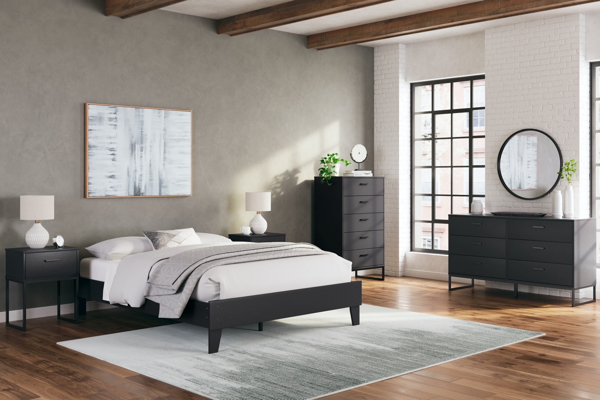 Signature Design by Ashley Socalle Queen Platform Bed
