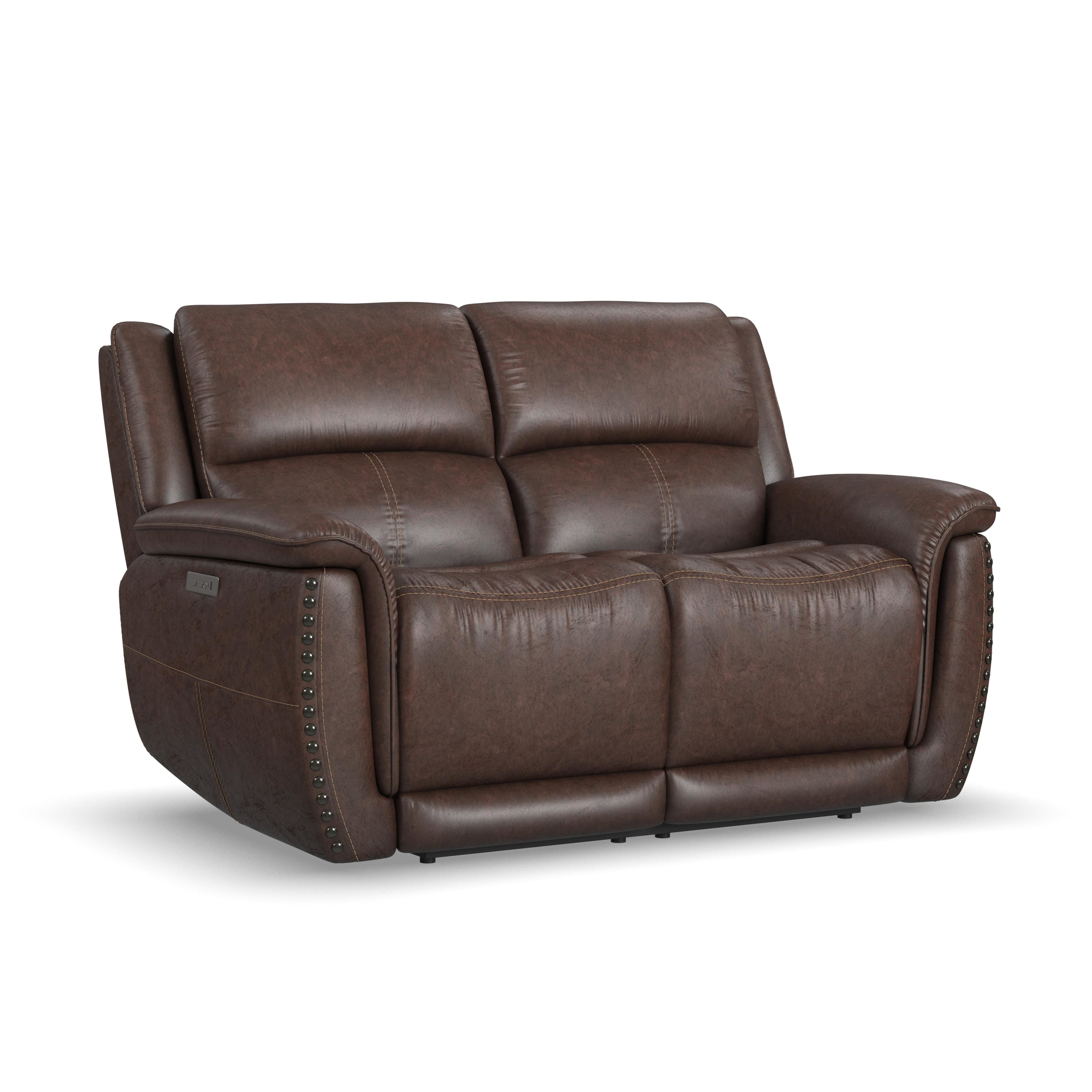 Flexsteel Beau Power Reclining Loveseat w/ Power Headrests