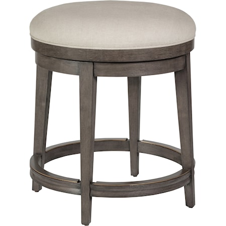 Cecile Backless Swivel Counter Stool