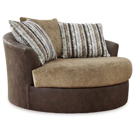Oversized Swivel Accent Chair