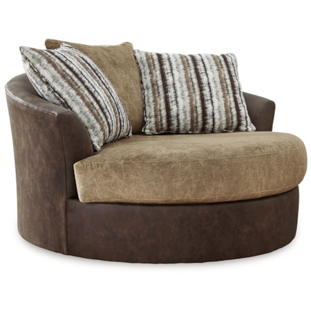 Oversized Swivel Accent Chair