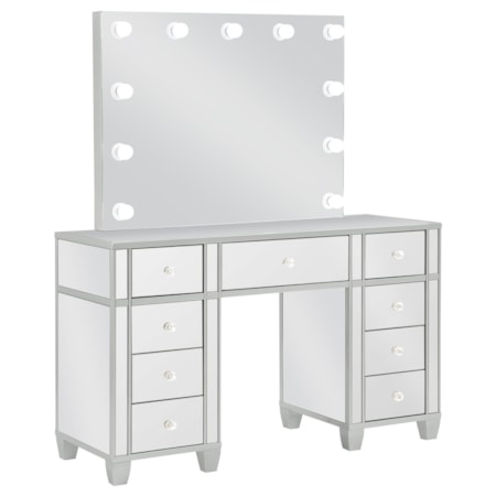 Allora 9-drawer Vanity Set w/ Lighting