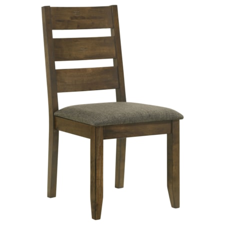 Wood Dining Side Chair Knotty