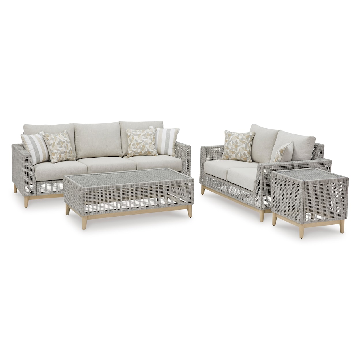 Ashley Furniture Signature Design Seton Creek Outdoor Set