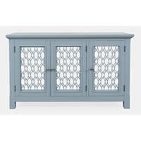 Glam Isabella 54" Mirrored Accent Cabinet