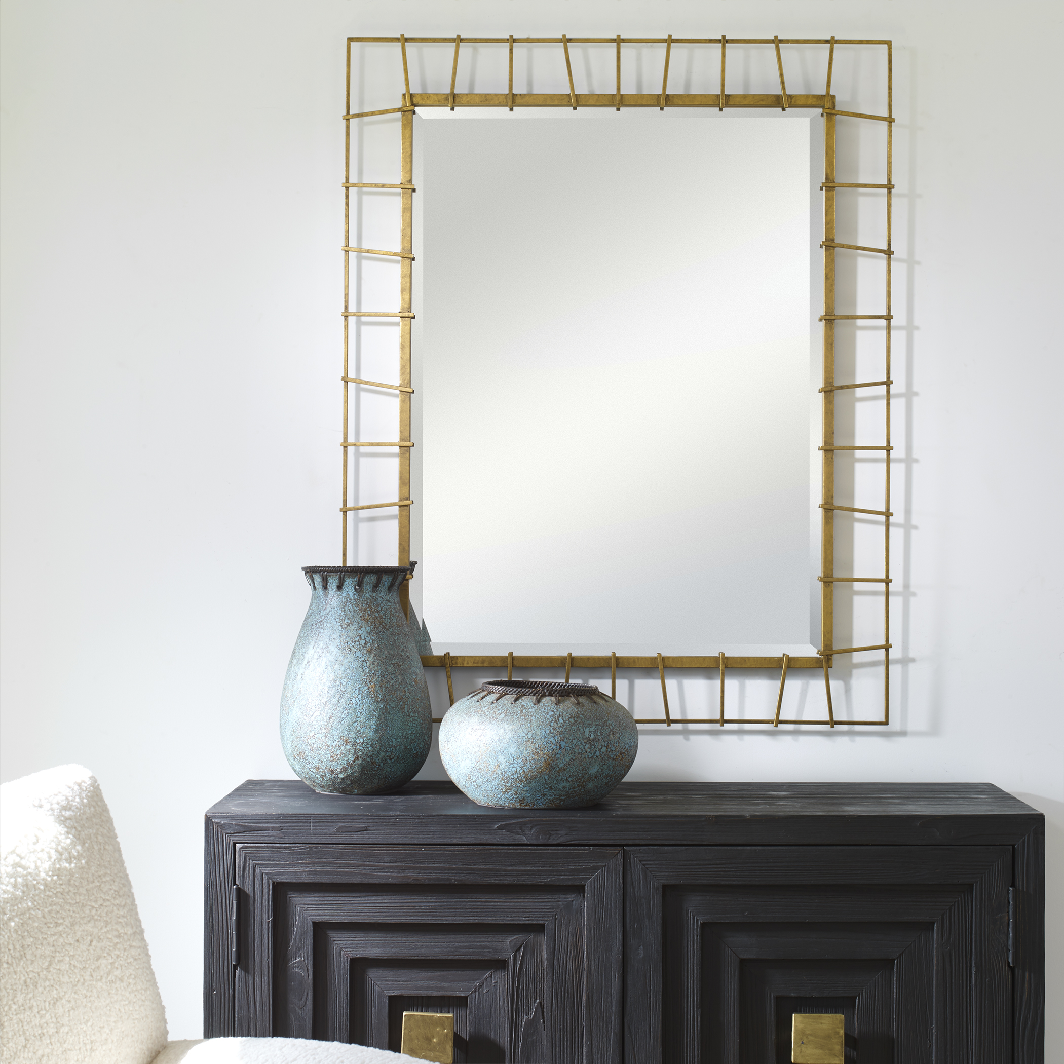 Uttermost Townsend Townsend Antiqued Gold Mirror