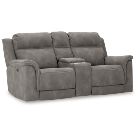 Pwr Rec Loveseat/Con/Adj Hdrst