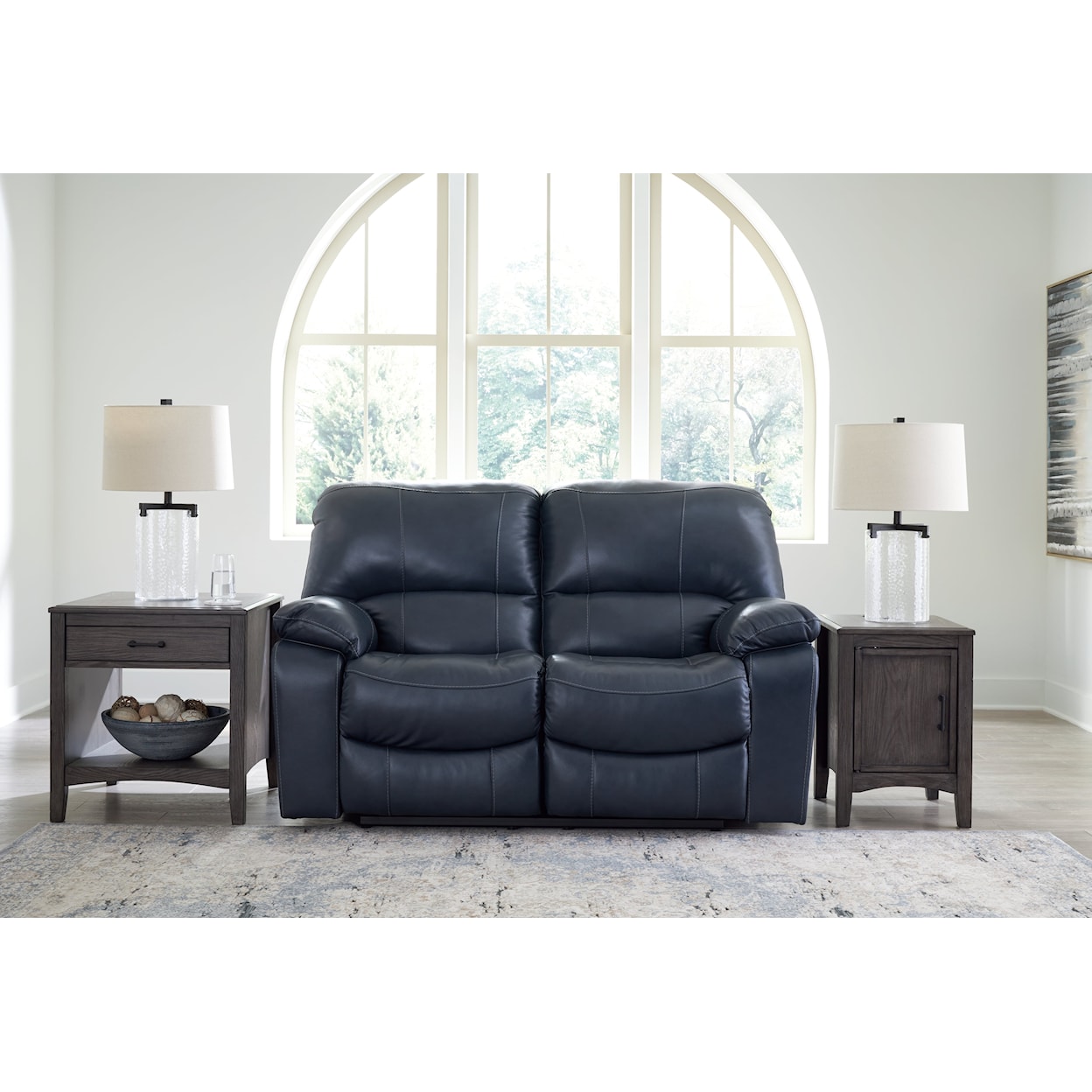 Ashley Furniture Signature Design Leesworth Reclining Power Loveseat