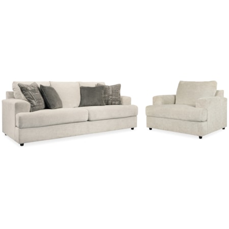 Sofa And Oversized Chair