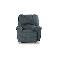 Casual Rocking Recliner with Channel-Stitched Back