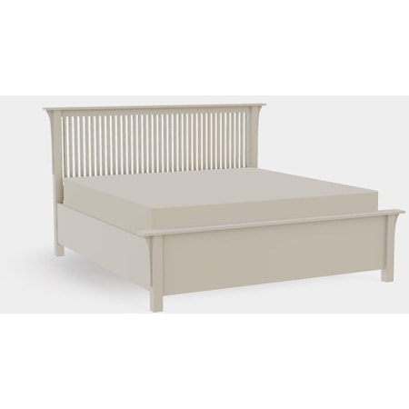 American Craftsman King Spindle Bed with Right Drawerside Storage