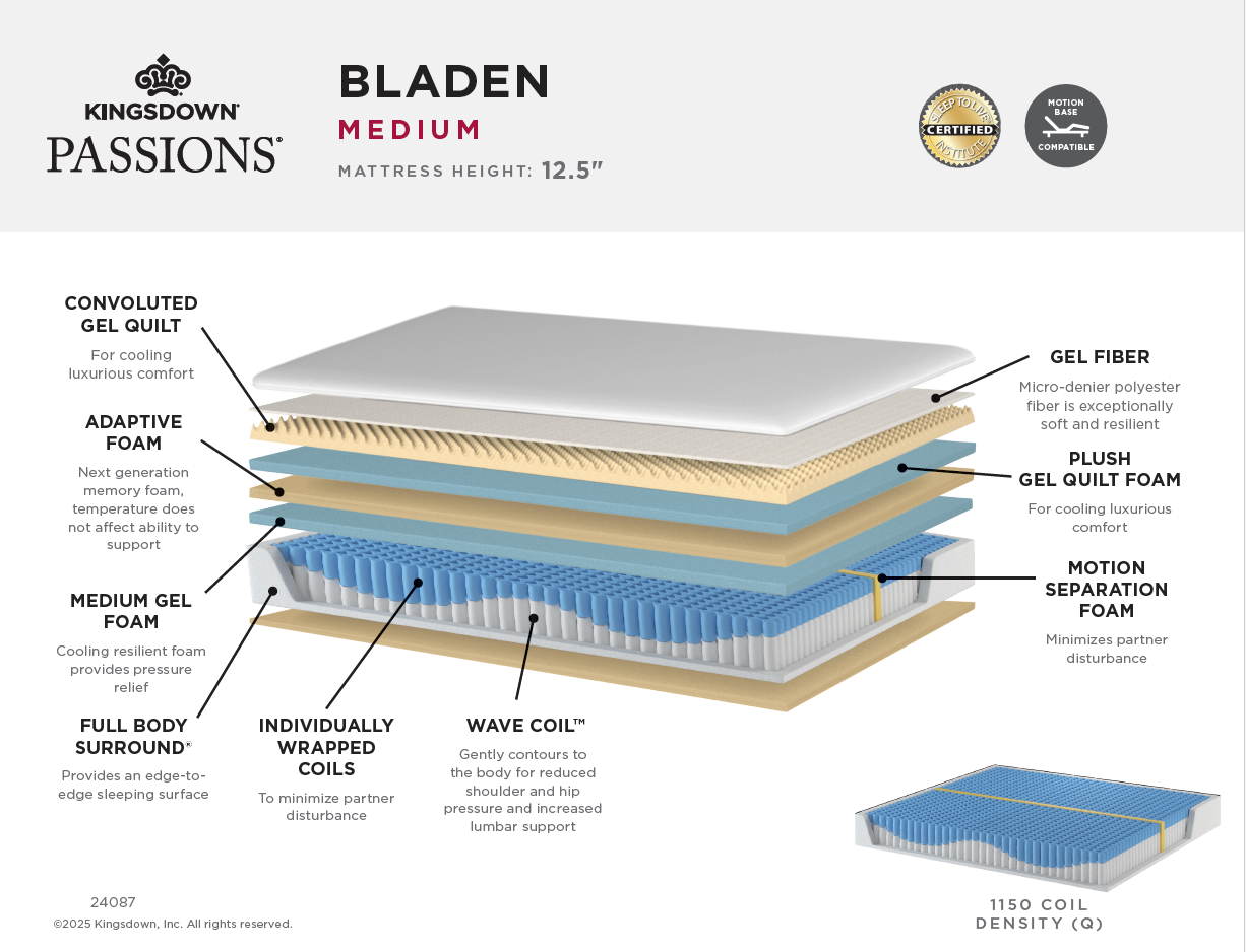 Queen Bladen Medium Mattress