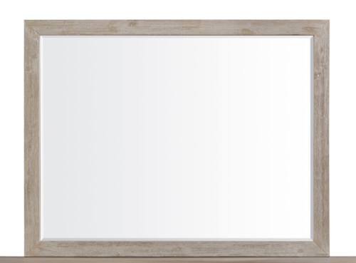 Transitional Landscape Dresser Mirror with Beveled Edge