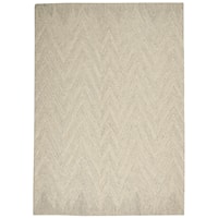 3'9" x 5'9" Ivory/Grey Rectangle Rug