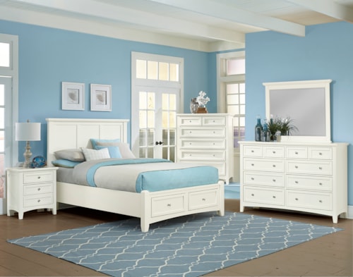 Transitional Full Bedroom Group with Storage Bed