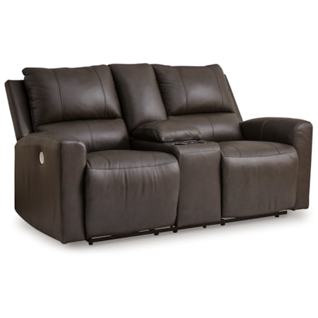 Dbl Rec Pwr Loveseat W/ Console