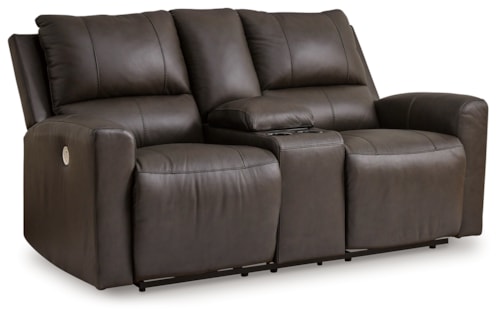 Power Reclining Loveseat With Console