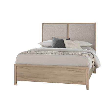 California King Upholstered Panel Bed