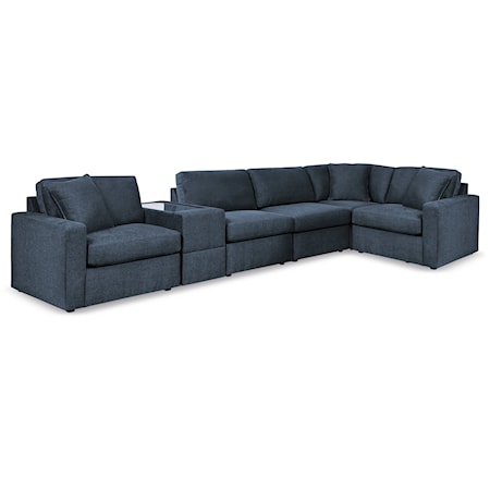 6-Piece Sectional And Ottoman