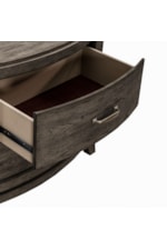 Liberty Furniture Avalon Transitional 2-Drawer Nightstand with Built-in Charging Station