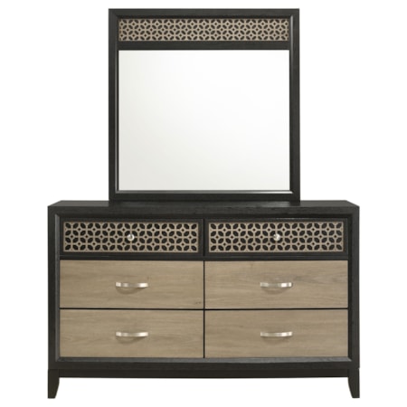 Valencia 6-drawer Dresser w/ Mirror