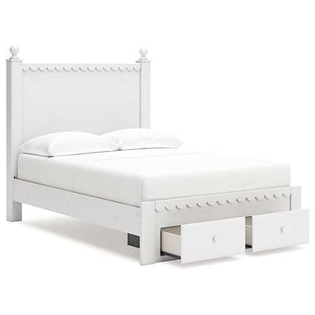 Full Panel Storage Bed