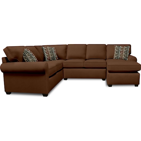 Contemporary 3-Piece Chaise Sectional Sofa