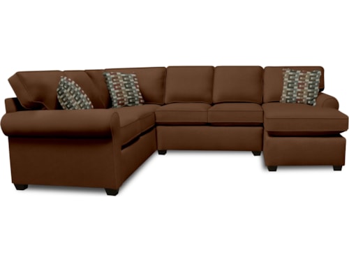 Transitional 3-Piece Sectional Sofa with Chaise