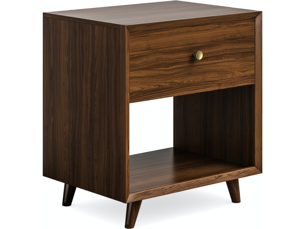 mid century modern nightstand with usb