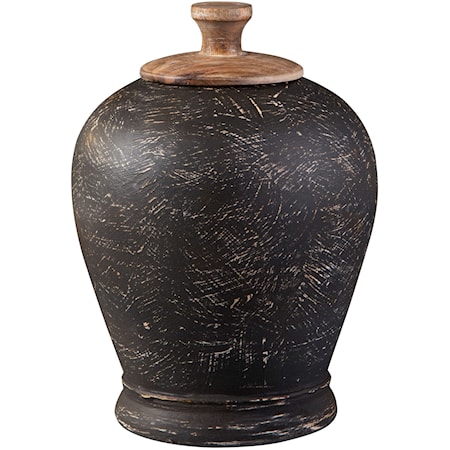 Barric Antique Black Jar