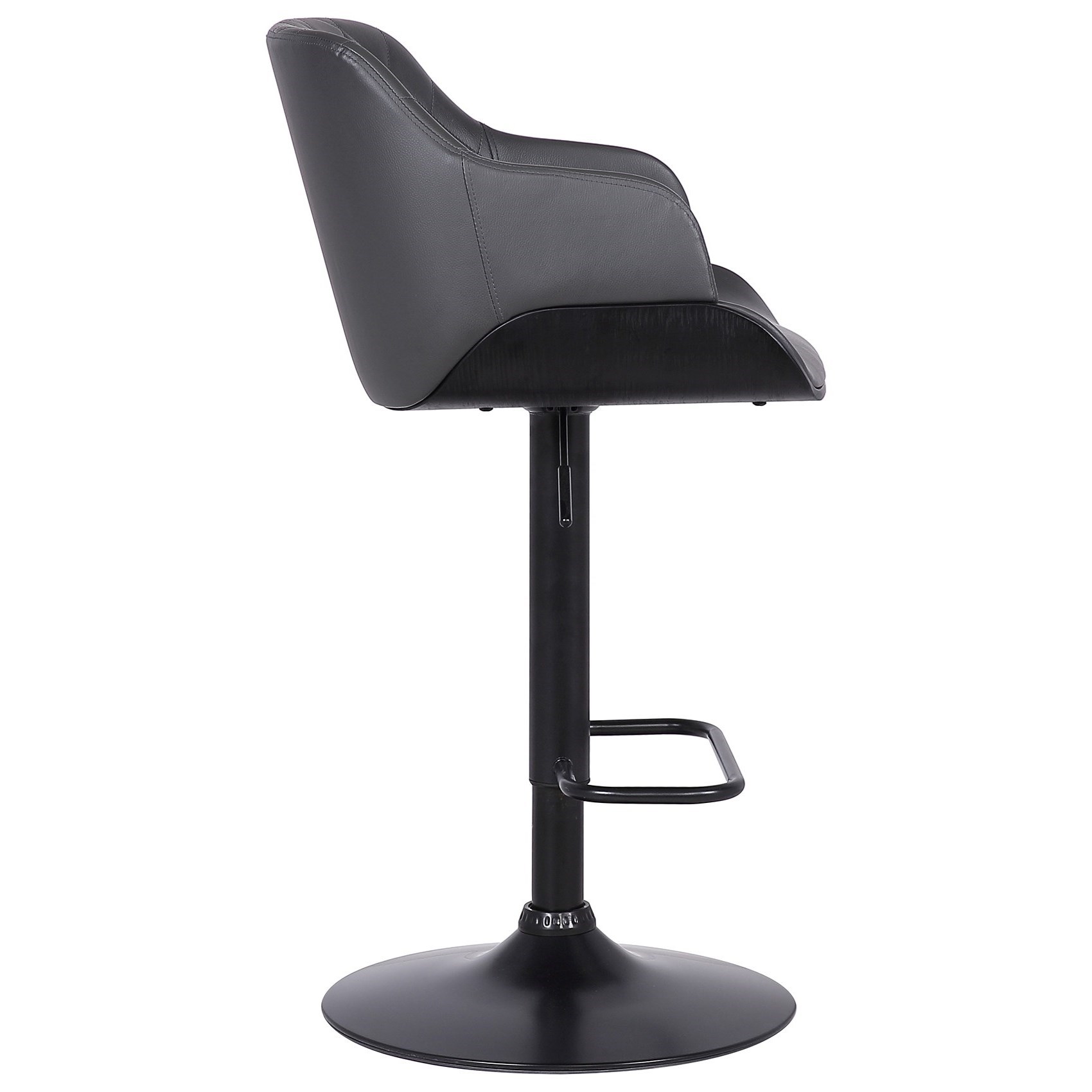 Upholstered Adjustable Bar Stool