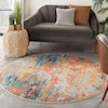 Nourison Celestial 5'3" Round  Rug