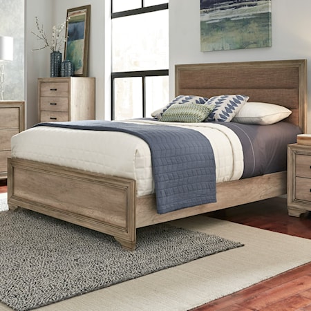 Upholstered Queen Panel Bed