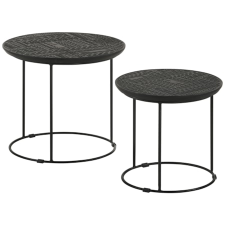 Loannis 2-piece Wood Nesting Table