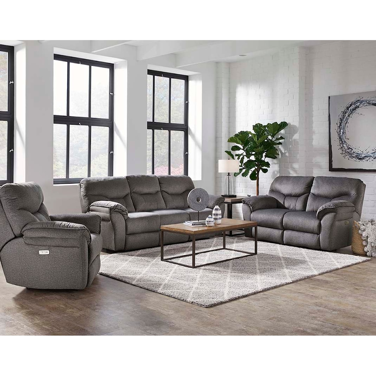 Design2Recline Power Play Double Reclining Sofa