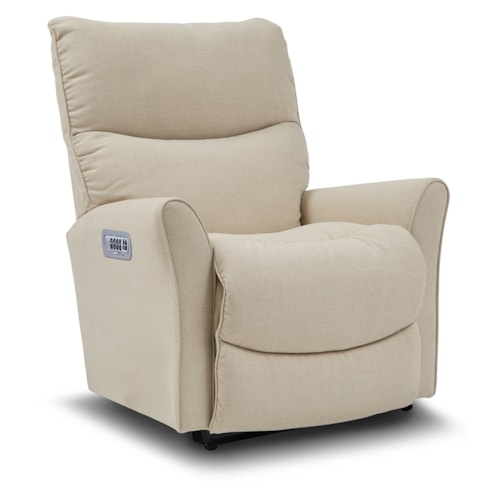 Contemporary Power Wall Recliner with Power Headrest, Lumbar, and USB Port