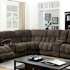 Furniture of America Irene Sectional Sofa