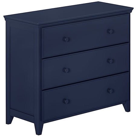 3 Drawer Dresser in Blue