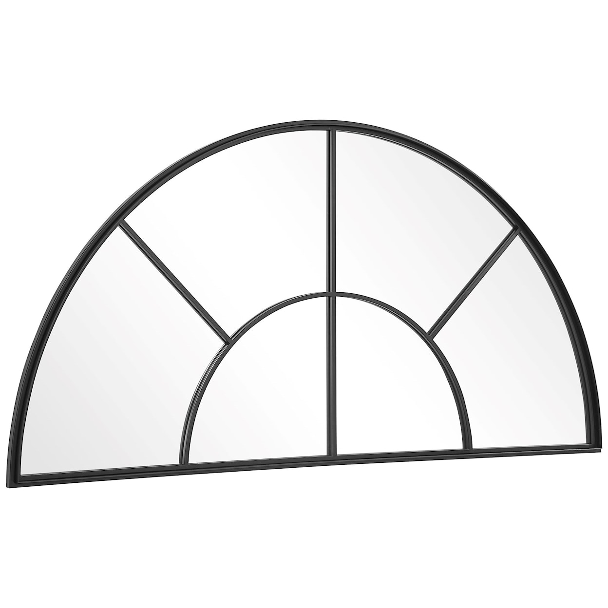 Uttermost Arched Mirror Rousseau Iron Window Arch Mirror