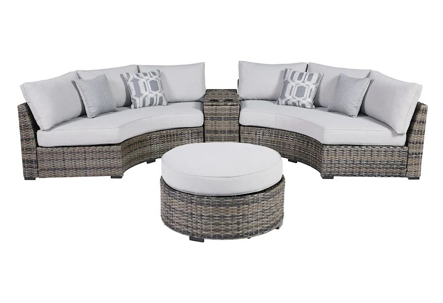 Harbor Court 3-Piece Outdoor Sectional by Signature Design by Ashley at Furniture Fair - North Carolina