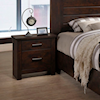 Lifestyle Mason DARK BROWN NIGHTSTAND. |