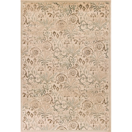 7'7" X 10'10" Ivory Florence Area Rug