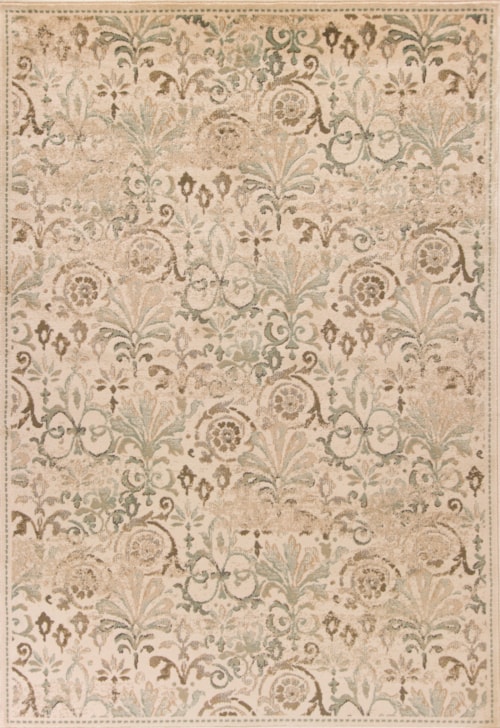 7'7" X 7'7" Ivory Florence Area Rug