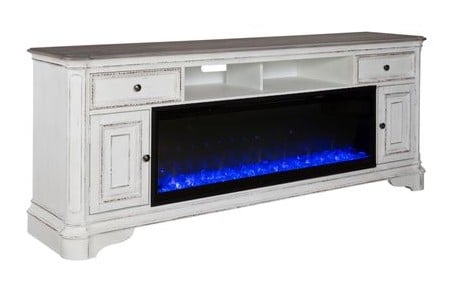 Liberty Furniture Fireplace TV Consoles FIREBOX24482 Rustic 82 Inch