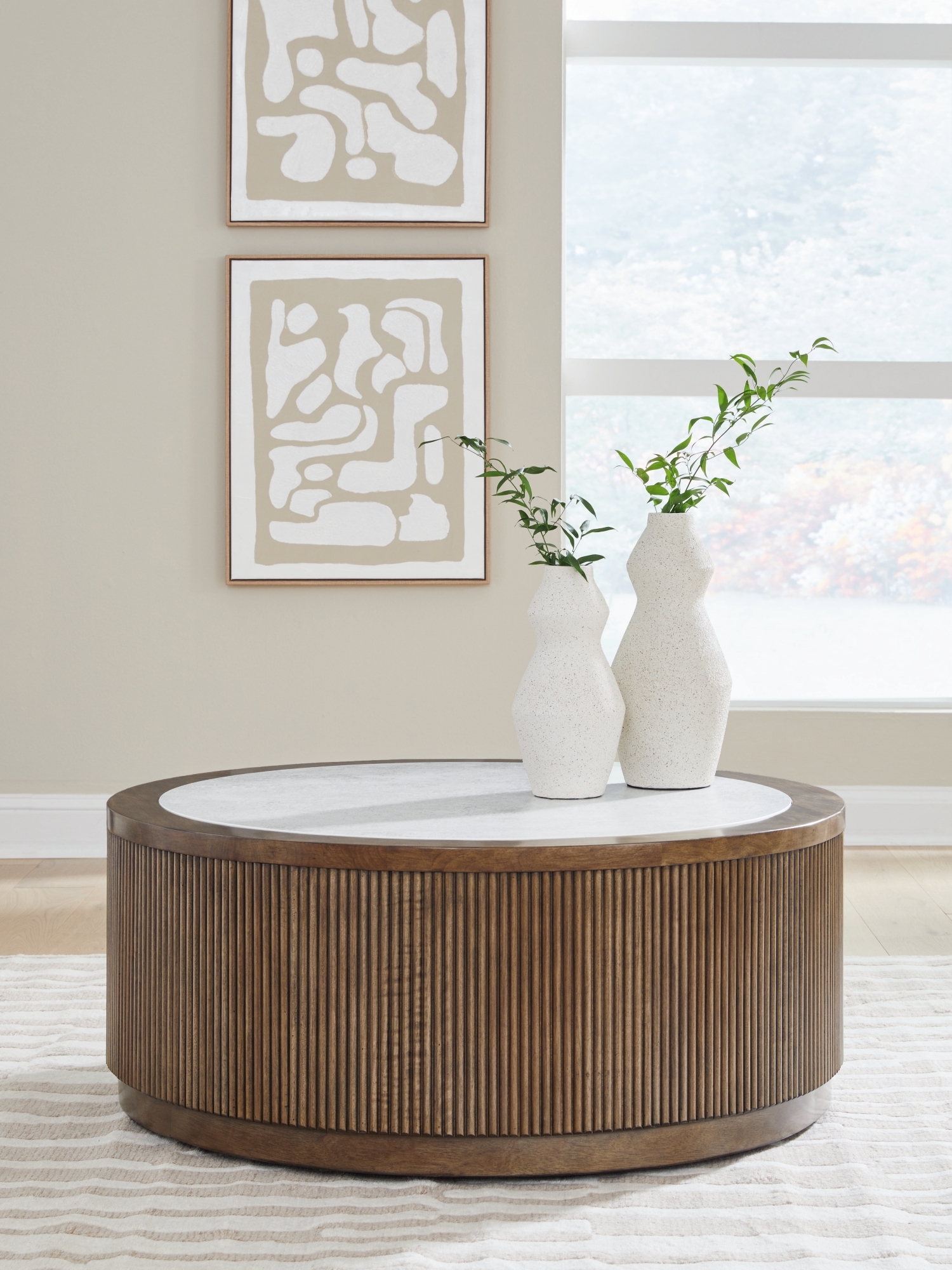 Signature Design by Ashley Hadonna Round Coffee Table