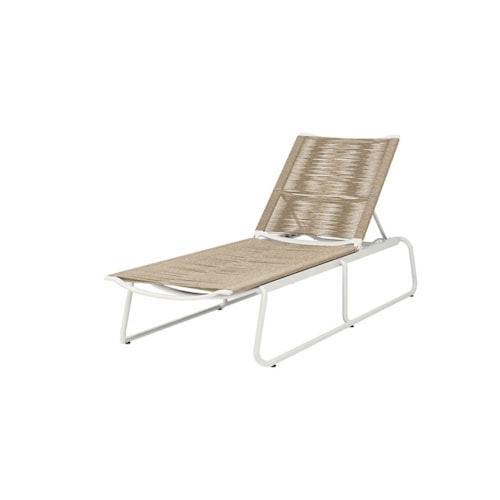 Stackable Adjustable Chaise Lounge - Barley / Bone